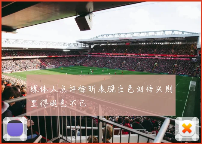 媒体人点评徐昕表现出色刘传兴则显得逊色不已